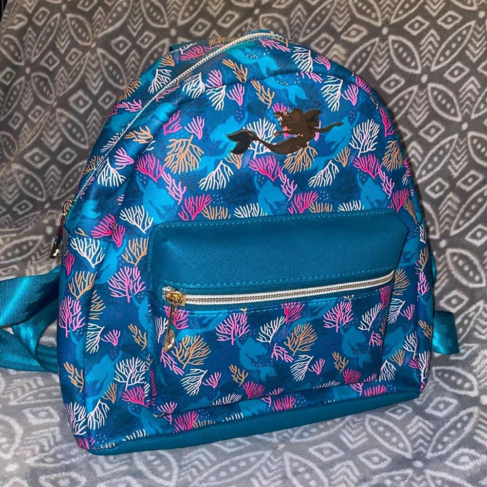 Disney Princess Ariel Backpack with Gold Pendant